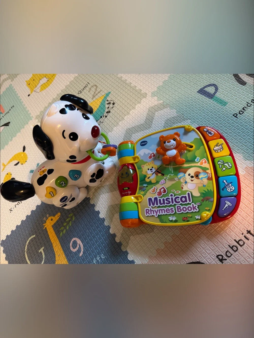 Vtech Toy Lot (3)  Pull Puppy, Book, Keys